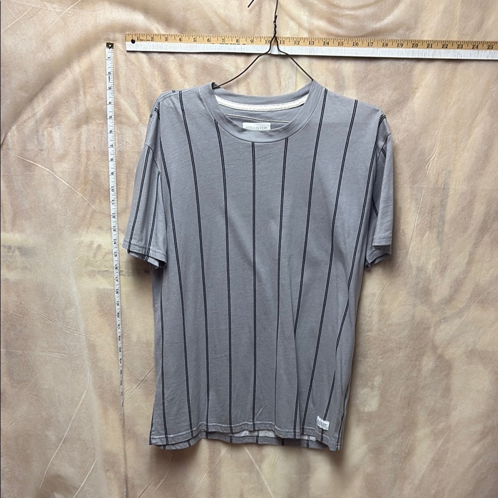 Hollister Gray Short Sleeve Tee Casual Cropped
